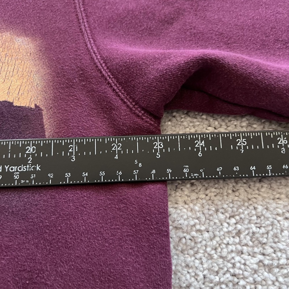 The Hundreds Sweatshirt Mens Large Red LA Skyline Graphic Crewneck Pullover - Picture 12 of 16